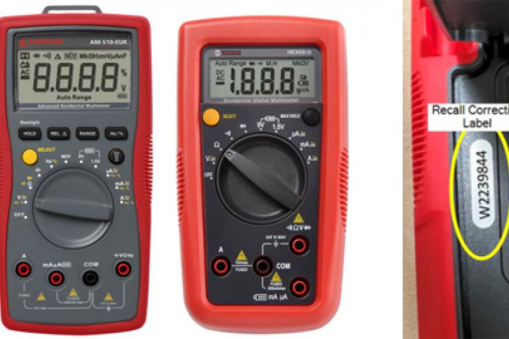 SAFETY WARNING! PLEASE READ!Important Product Safety Recall Information Regarding Amprobe AM-500-EUR, AM-500-EUR KIT, AM-510-EUR, AM-510-EUR KIT and HEX60-D